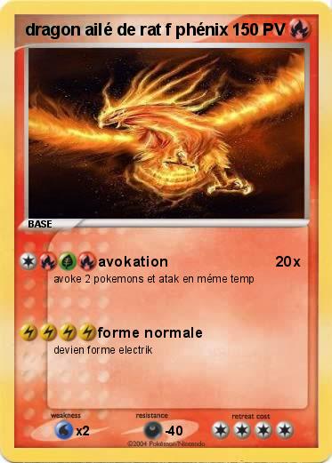 Pokemon dragon ailé de rat f phénix