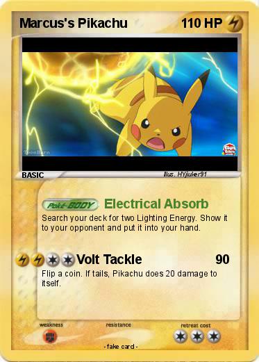 Pokemon Marcus's Pikachu