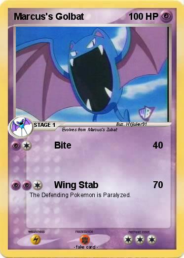 Pokemon Marcus's Golbat