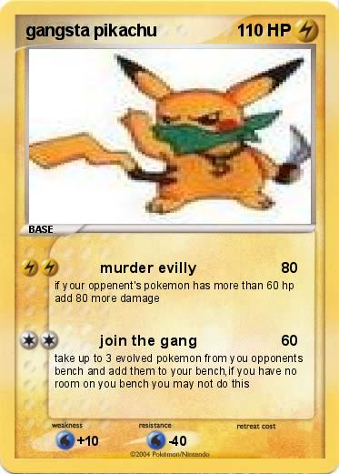 Pokemon gangsta pikachu
