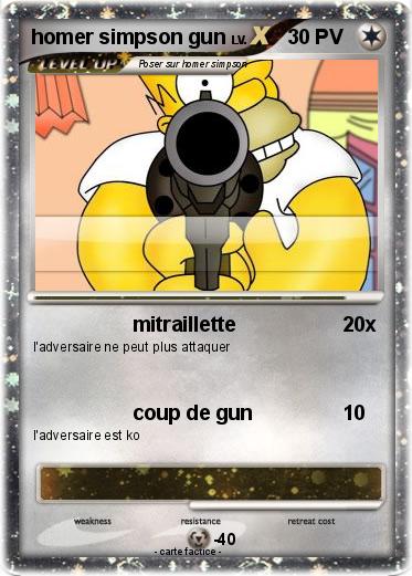 Pokemon homer simpson gun