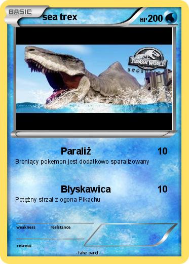 Pokemon sea trex