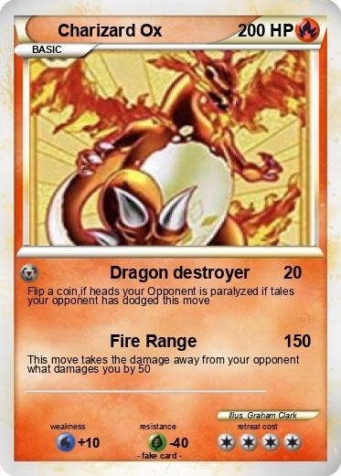 Pokemon Charizard Ox