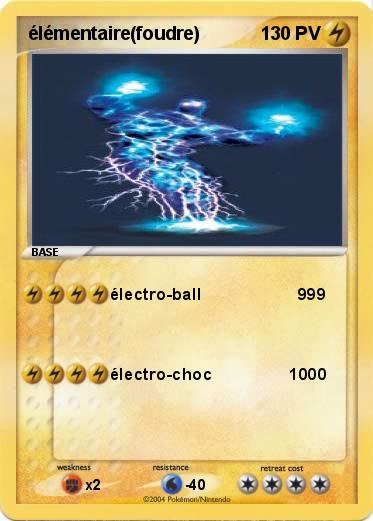 Pokemon élémentaire(foudre)