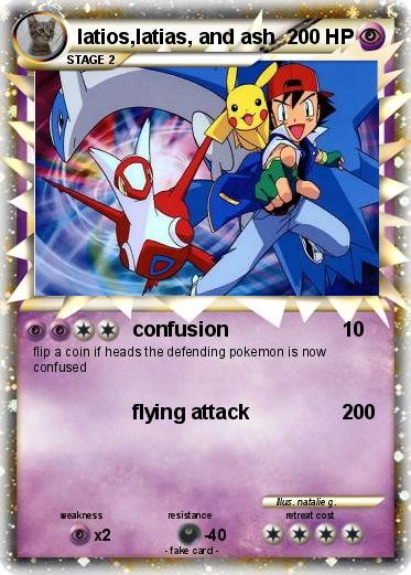Pokemon latios,latias, and ash