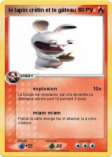 Pokemon le lapin crétin et le gâteau