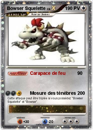 Pokemon Bowser Squelette