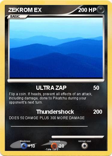 Pokemon ZEKROM EX