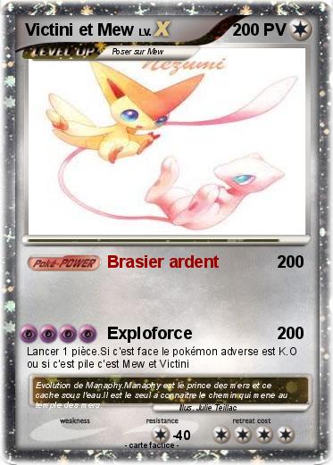 Pokemon Victini et Mew