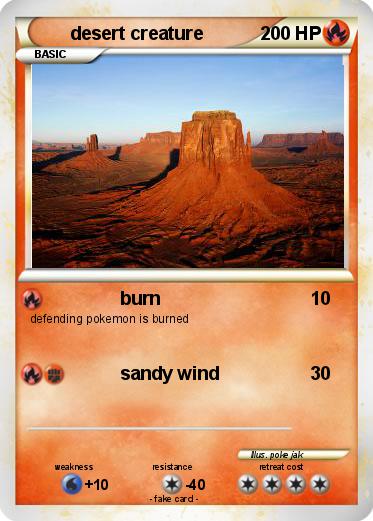 Pokemon desert creature