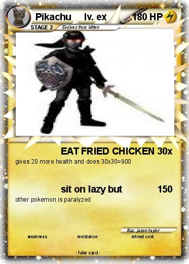 Pokemon Pikachu     lv. ex