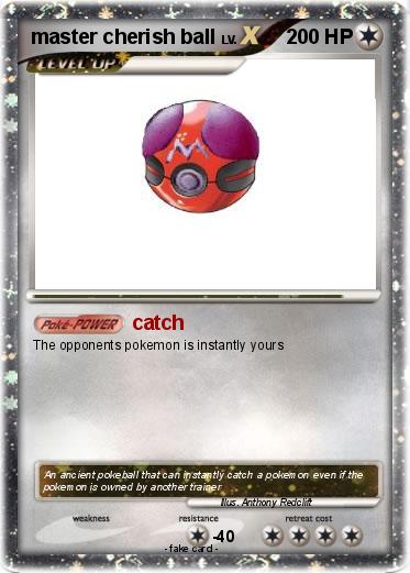 Pokemon master cherish ball