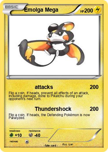 Pokemon Emolga Mega