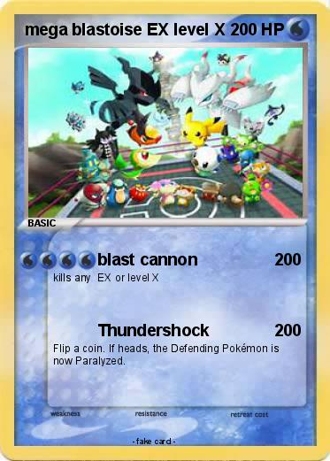 Pokemon mega blastoise EX level X