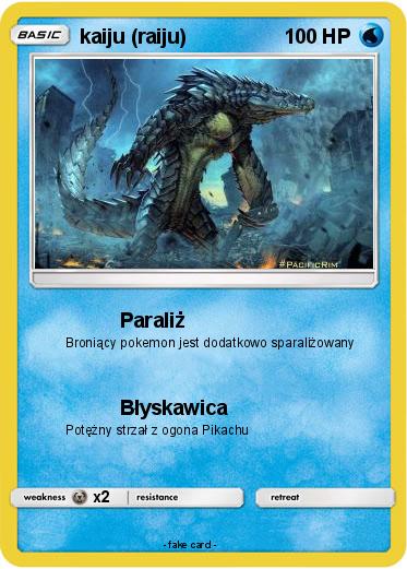 Pokemon kaiju (raiju)