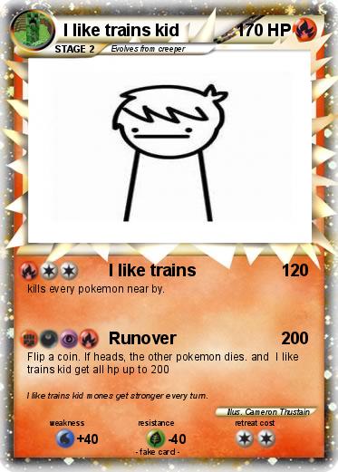 Pokemon I like trains kid