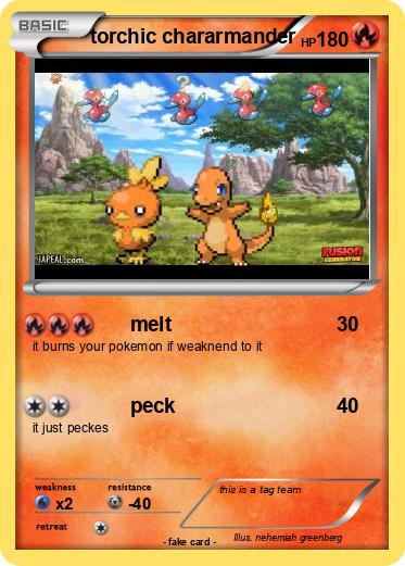 Pokemon torchic chararmander