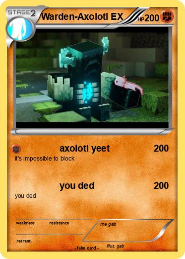 Pokemon Warden-Axolotl EX