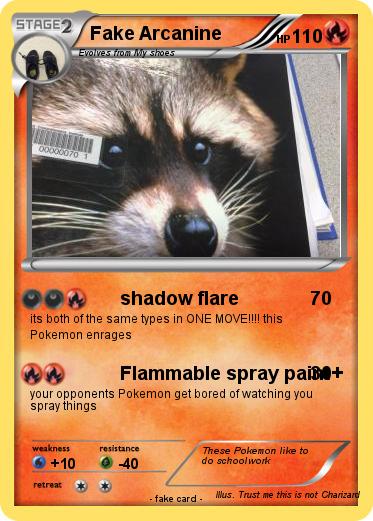Pokemon Fake Arcanine