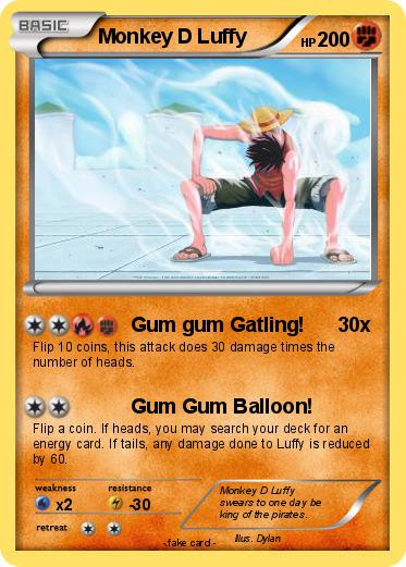 Pokemon Monkey D Luffy