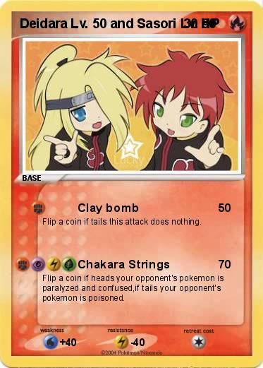 Pokemon Deidara Lv. 50 and Sasori Lv. 90