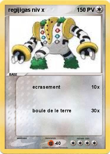 Pokemon regijigas niv x
