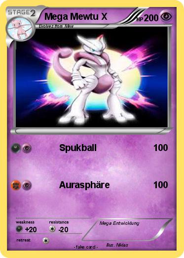 Pokemon Mega Mewtu X