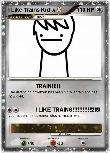 Pokemon I Like Trains Kid