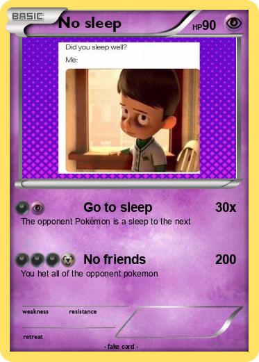 Pokemon No sleep