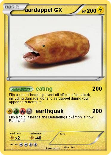 Pokemon aardappel GX