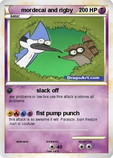 Pokemon mordecai and rigby
