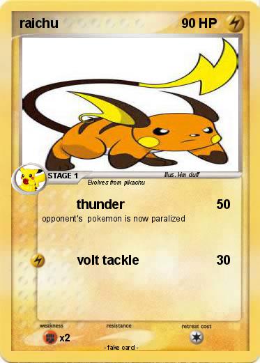 Pokemon raichu