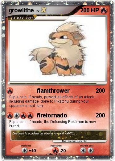 Pokemon growlithe