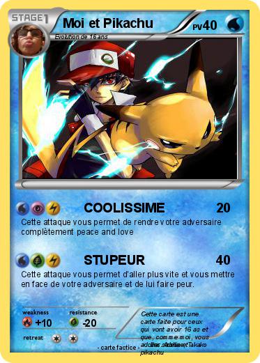 Pokemon Moi et Pikachu