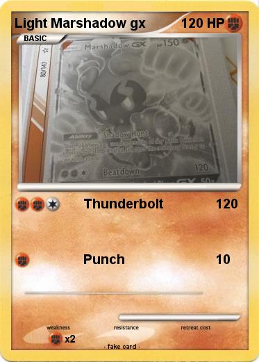 Pokemon Light Marshadow gx
