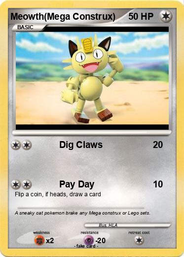 Pokemon Meowth(Mega Construx)