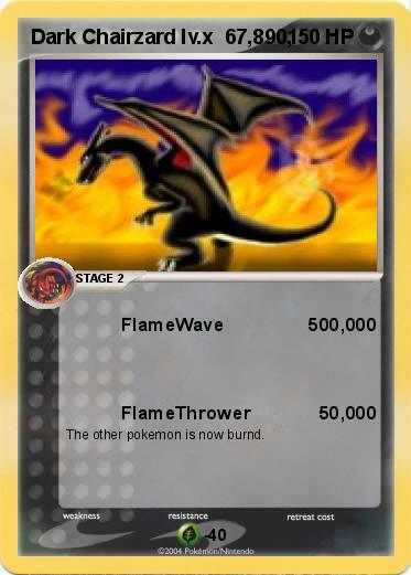 Pokemon Dark Chairzard lv.x  67,890,