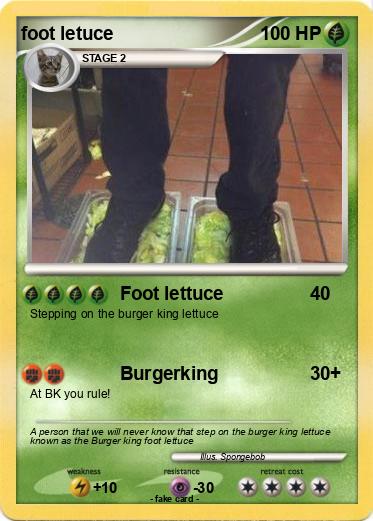 Pokemon foot letuce