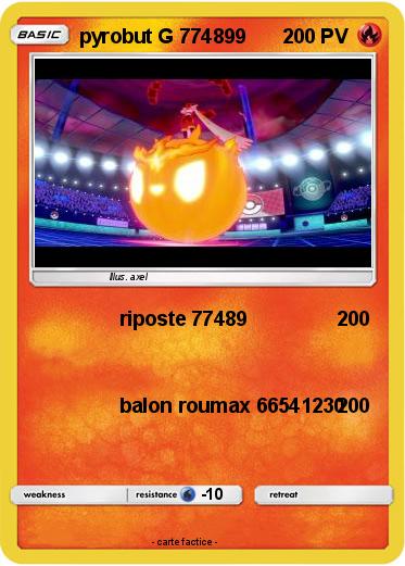 Pokemon pyrobut G 774899