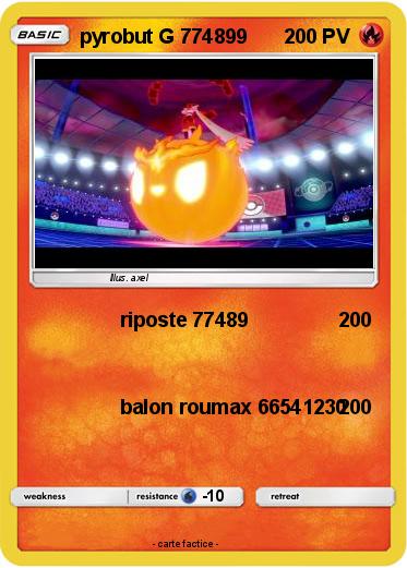 Pokemon pyrobut G 774899
