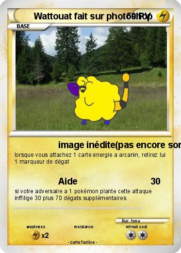 Pokemon Wattouat fait sur photoshop