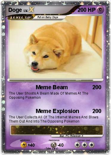 Pokémon Doge 1791 1791 - Meme Beam - My Pokemon Card