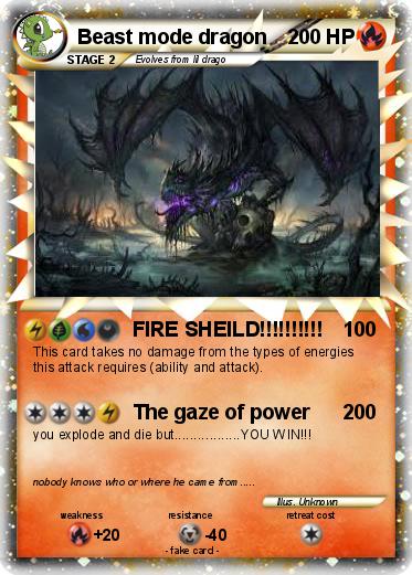 Pokemon Beast mode dragon
