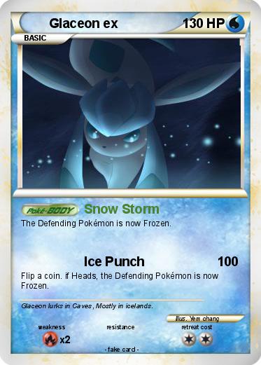 Pokemon Glaceon ex