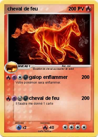 Pokemon cheval de feu