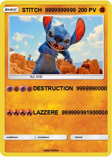 Pokemon STITCH  9999999999