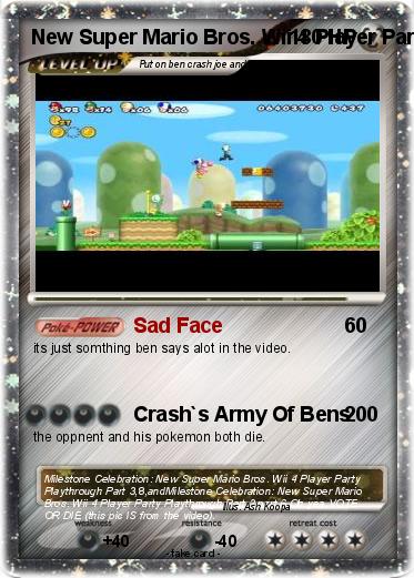 Pokemon New Super Mario Bros. Wii 4 Player Party Playthrough