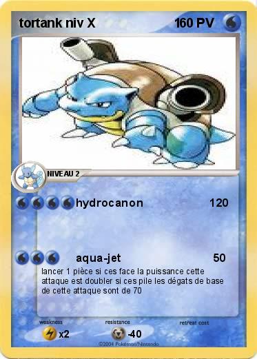 Pokemon tortank niv X                      1