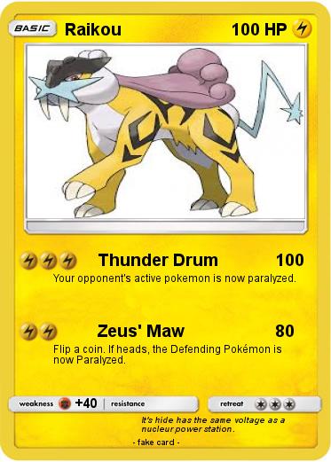 Pokemon Raikou