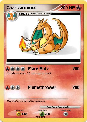 Pok mon Charizard 6791 6791 Flare Blitz My Pokemon Card